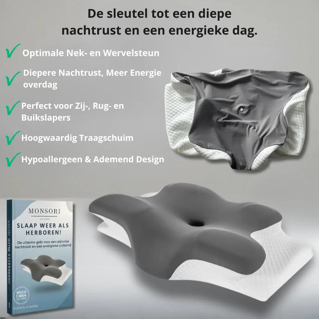 Shizen Sleep – Ergonomisch Slaapkussen voor Perfecte Uitlijning