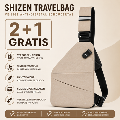 Shizen TravelBag – Veilige Anti-Diefstal Schoudertas