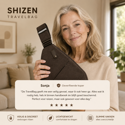 Shizen TravelBag – Veilige Anti-Diefstal Schoudertas