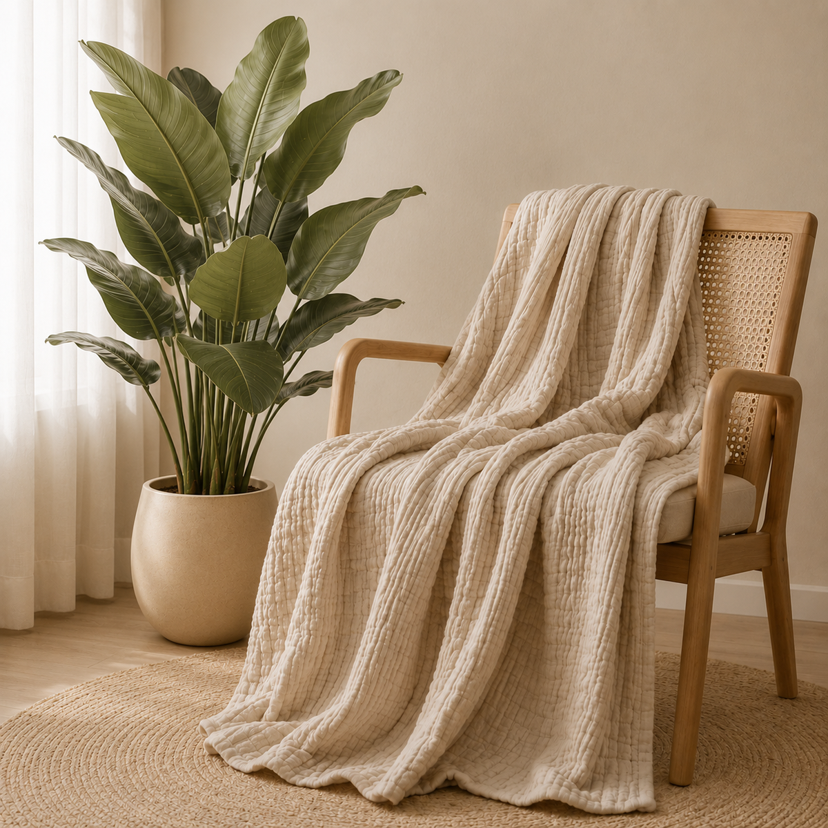 Shizen AirCloud – 100% Mousseline Zomerdeken