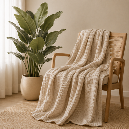 Shizen AirCloud – 100% Mousseline Zomerdeken