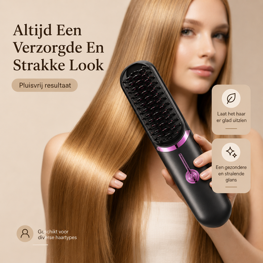 SHIZEN HairGlow – Draadloze Styling Brush