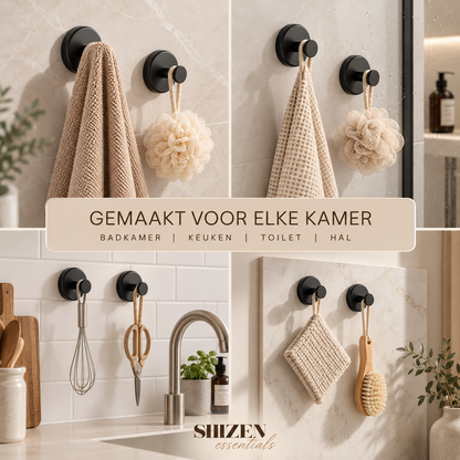 Shizen TwistLock - set van 4 krachtige vacuüm zuignaphaak